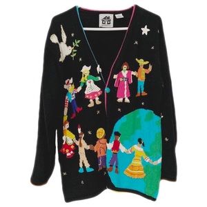 Rare Vintage Novelty Cardigan